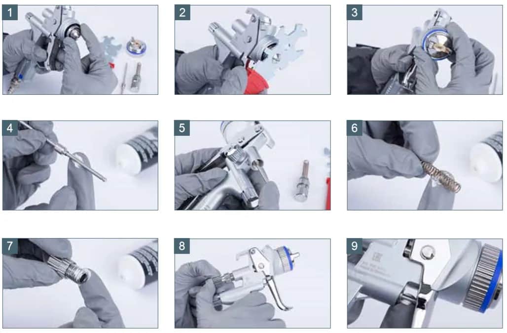 Jak ustawić pistolet do malowania akrylem, aby uniknąć problemów?