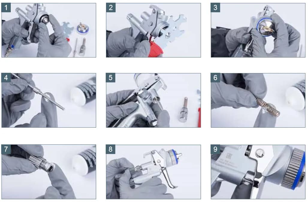 Jak ustawić pistolet do malowania akrylem, aby uniknąć problemów?